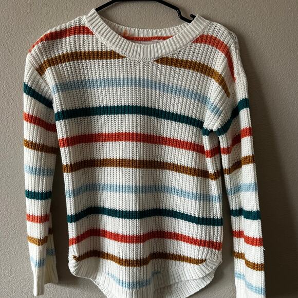 EUC Juniors SO XS Striped Sweater - Picture 1 of 3